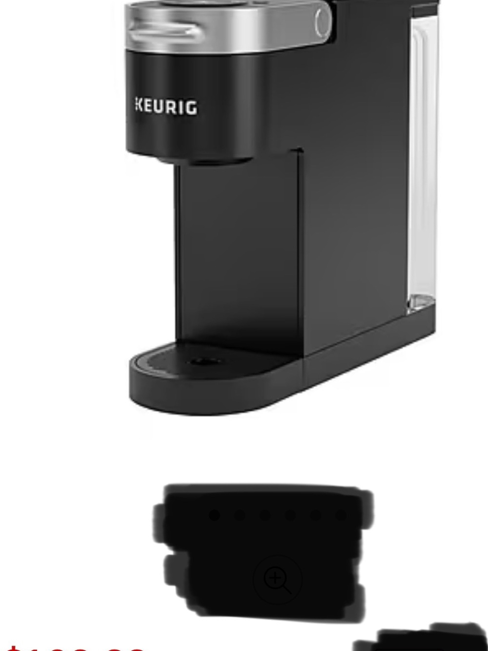 Keurig Single Serve Coffee Maker in Black and Silver